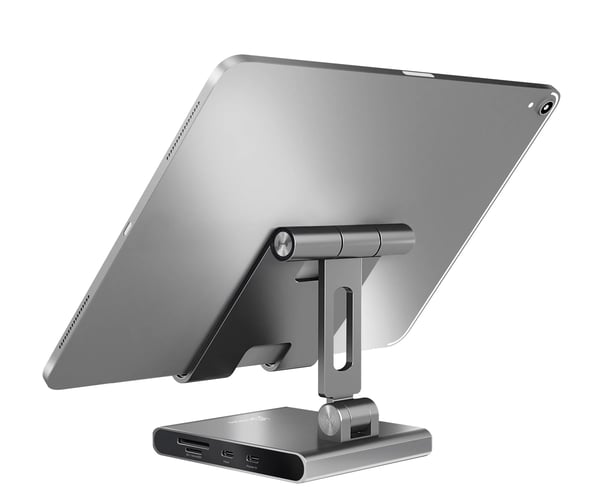 j5create JTS224-N Multi-Angle-stativ med docking-station til iPad Pro®