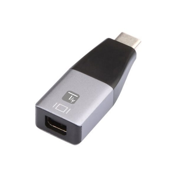 Techly IADAP USBC-MDP4K60 USB-grafikadapter 3840 x 2160 pixlar Svart, Silver