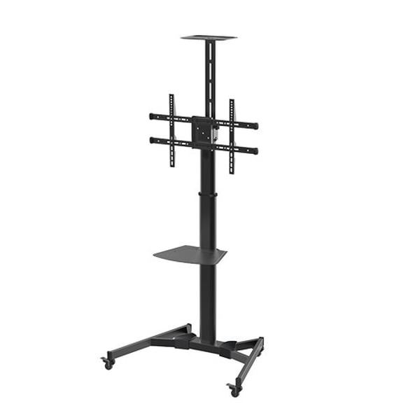 Techly ICA-TR46 multimedie vogn & stand Sort Fladt panel Multimedie kurv