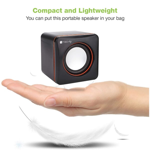 Techly ICC SP-320ETY kaiutin Musta Langallinen 3 W