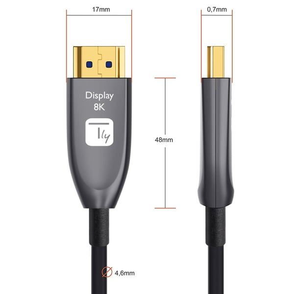 Techly ICOC HDMI-HY8-015 HDMI-kabel 15 m HDMI Typ A (standard) Svart
