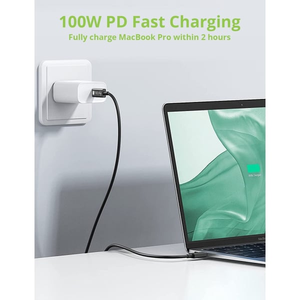 Techly ICOC MUSB40-CMCM08 USB-kabel USB4 Gen 3x2 0,8 m USB C 40 Gbit/sek. 100 W Sort