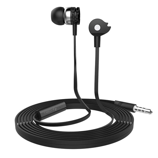 Techly SB-HP A1BKTY hovedtelefoner/headset Ledningsført I ørerne Opkald/musik Sort