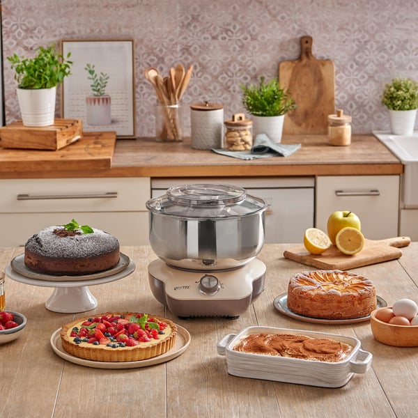Imetec Cake Lover Seisova tehosekoitin 1500 W Beige, Ruskea, Ruostumaton teräs