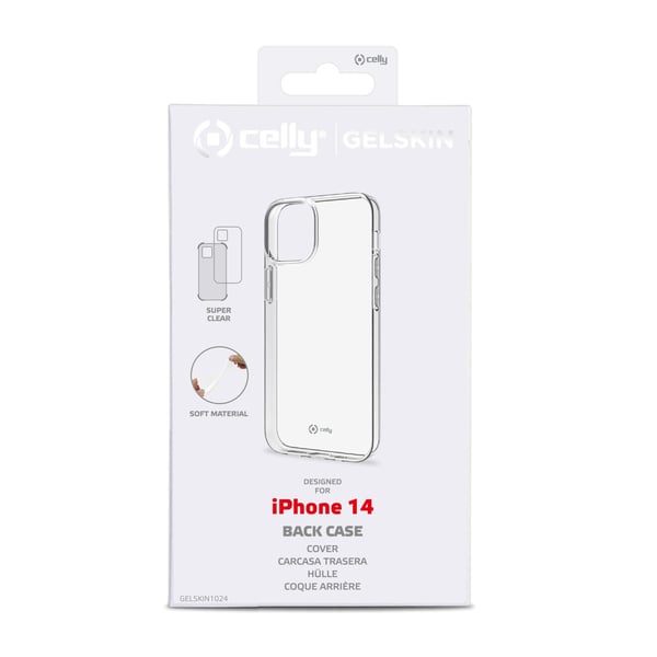 Celly Gelskin mobiltelefon etui 15,5 cm (6.1") Cover Transparent