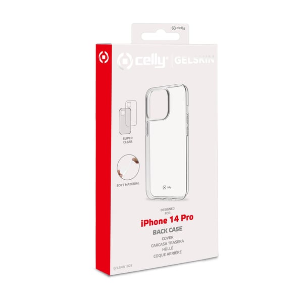 Celly Gelskin mobiltelefon etui 15,5 cm (6.1") Cover Transparent