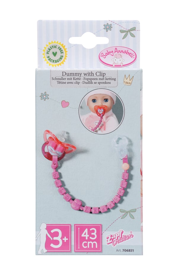 Baby Annabell Dummy with Clip Nuken ruokalappu