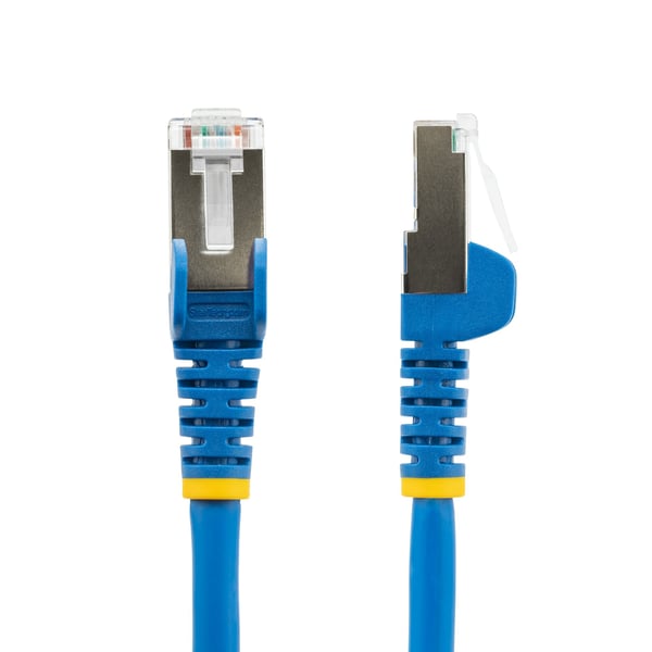 StarTech.com 10 m CAT6a Ethernet-kabel - Blå - Low Smoke Zero Halogen (LSZH) - 10 GbE 500 MHz 100 W PoE++ Hakfri RJ-45 med dragavlastningar S/FTP-nätverkspatchkabel