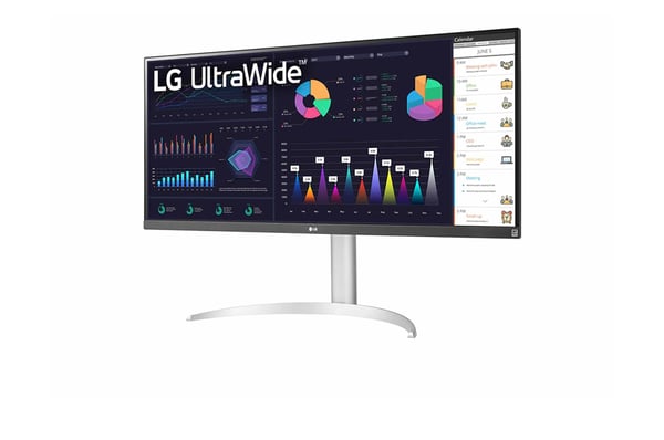 LG 34WQ650-W computerskærm 86,4 cm (34") 2560 x 1080 pixel WFHD LCD Sølv, Hvid