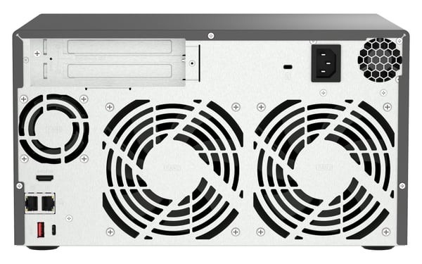 QNAP TVS-h874X NAS Tower Intel® Core™ i9 64 GB DDR4 0 TB QuTS hero Svart