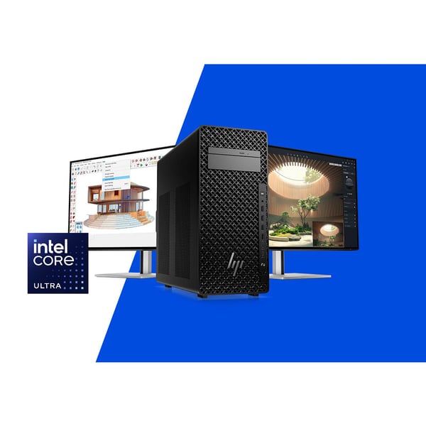HP Z2 Tower G1i Desktop PC Intel Core Ultra 7 265K 32 GB DDR5-SDRAM 1 TB SSD NVIDIA RTX Pro 2000 Blackwell Windows 11 Pro Arbetsstation AI Workstation, AI PC Svart