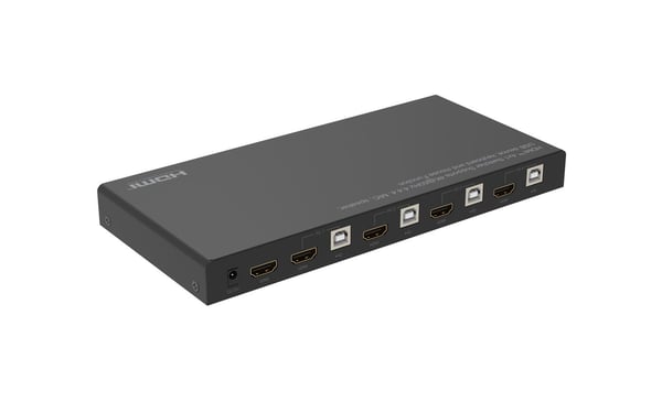 Microconnect MC-HDMIKVM0401-4K KVM-switchar Svart