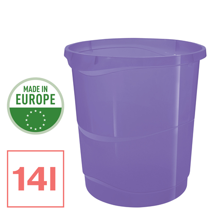 Esselte 628462 papperkorgar Rund Polystyren (PS) lavendel