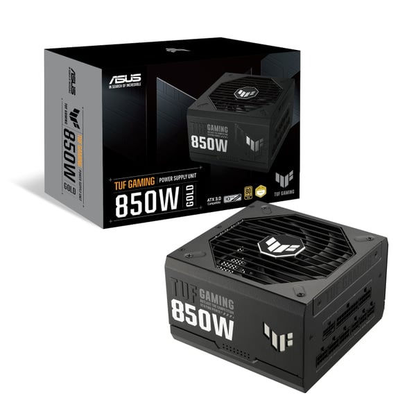 ASUS TUF Gaming 850W Gold enhed til strømforsyning 24-pin ATX ATX Sort