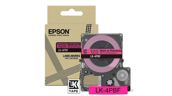 Epson LK-4PBF Sort, Lyserød