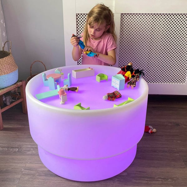 Tickit Sensory Mood Discovery Table natlys til baby Fritstående Hvid