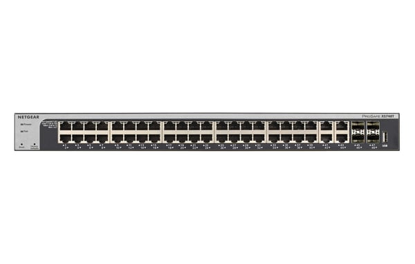 NETGEAR XS748T hanterad L2+/L3 10G Ethernet (100/1000/10000) Svart