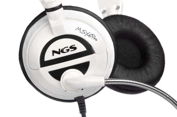 NGS MSX 6 PRO HOVEDTELEFONER med mikrofon HVID/SORT