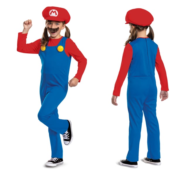 Disguise Nintendo Super Mario Mario Maskeraddräkt Barn Unisex Spel