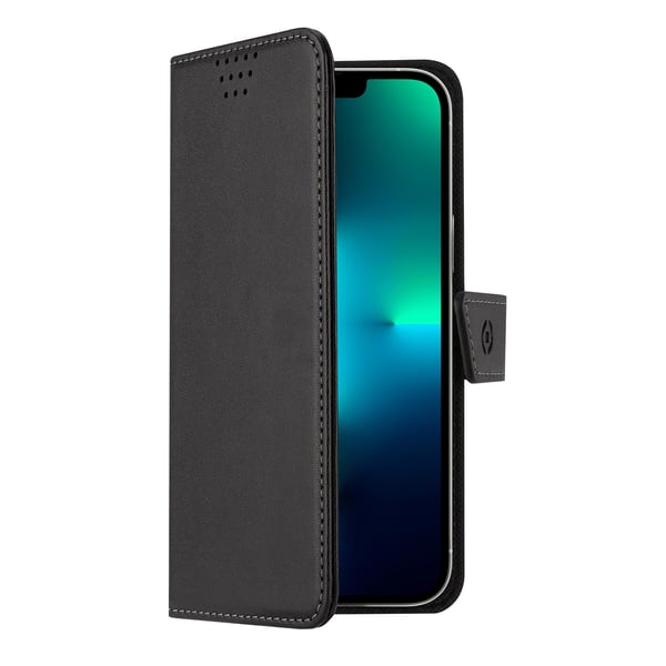 Celly WALLYMAG mobiltelefon etui 15,5 cm (6.1") Tegnebogsetui Sort