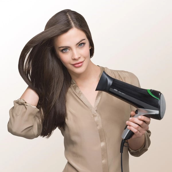 Braun HD710 hårtørrer 2200 W Sort, Sølv
