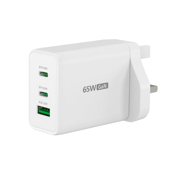 j5create JUP3365F-FN 65W GaN 3-ports USB-C®-oplader - UK