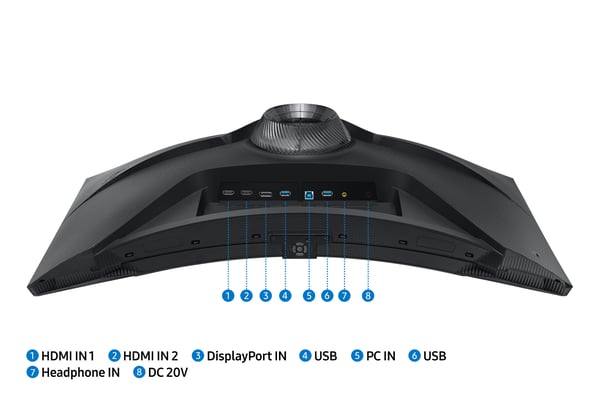 Samsung G75NB platta pc-skärmar 81,3 cm (32") 3840 x 2160 pixlar 4K Ultra HD LED Svart