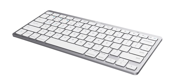 Trust 24907 tangentbord Hem Bluetooth Portugisisk Silver