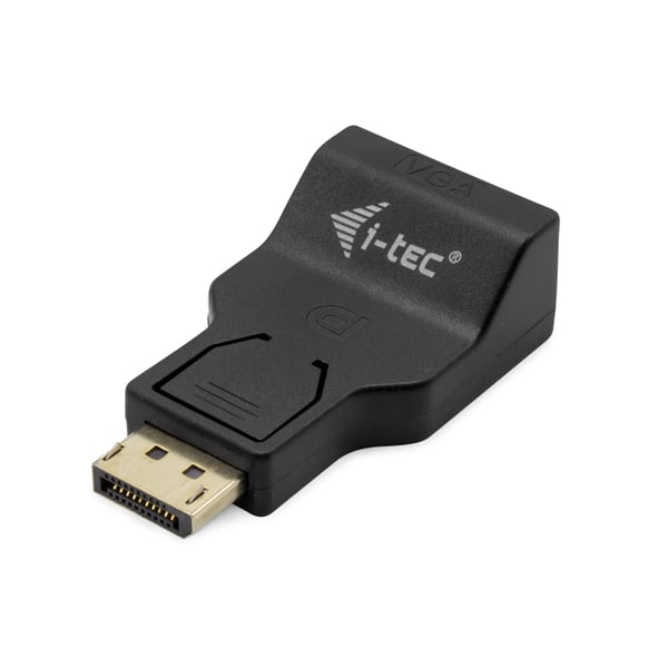 i-tec DP2VGAADA kabel kønsskifter DisplayPort VGA Sort