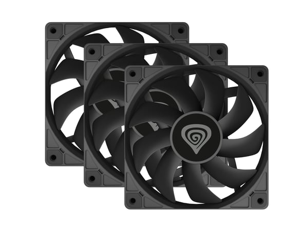 GENESIS Oxal 120 Datorväska Fan 12 cm Svart 3 styck