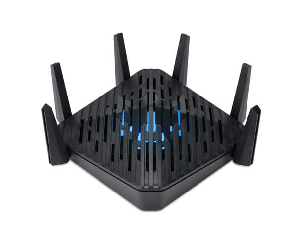 Acer Predator Connect W6 Wi Fi 6E trådløs router Gigabit Ethernet Tri-band (2,4 GHz/5 GHz/6 GHz) Sort