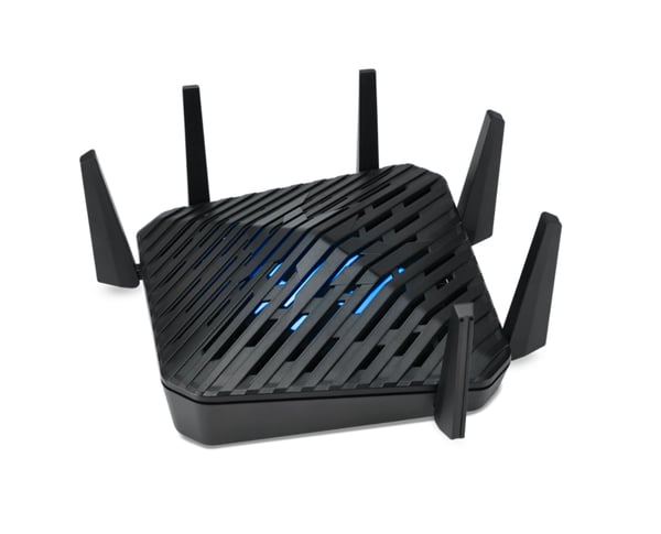Acer Predator Connect W6 Wi Fi 6E trådløs router Gigabit Ethernet Tri-band (2,4 GHz/5 GHz/6 GHz) Sort