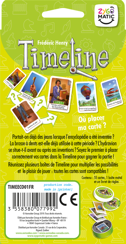 Asmodee TIMEECO01FR brætspil