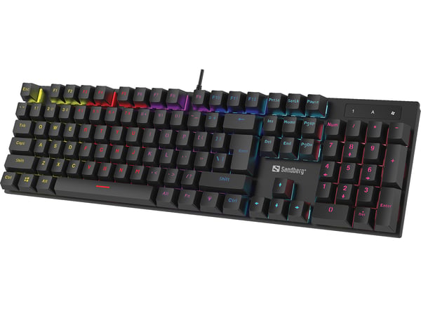 Sandberg 640-31 tastatur Spil USB QWERTZ Tysk Sort