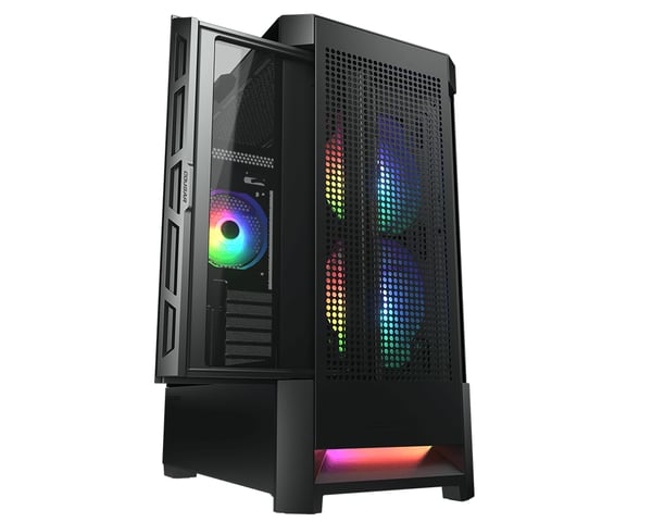 COUGAR Airface RGB CGR-5ZD1B-AIR-RGB Midi Tower Sort