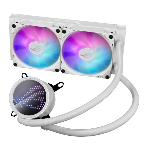 ASUS ROG Ryuo III 240 ARGB White Edition Processor Væskekølingssæt 12 cm Hvid