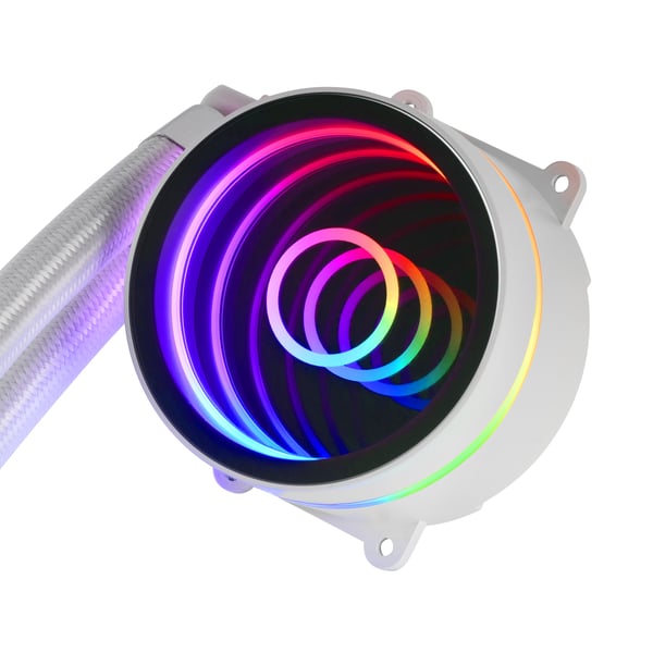 Mars Gaming MLONE240 Processor Væskekølingssæt 12 cm Hvid 1 stk