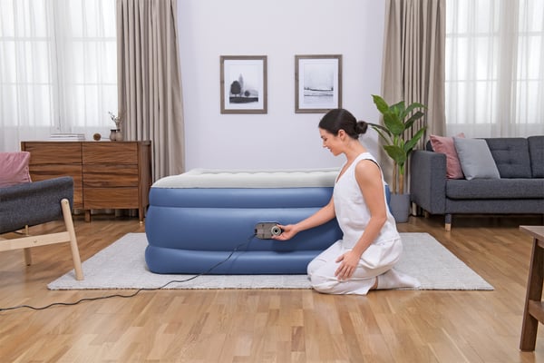 Bestway 67614 / 23 luftmadrass Dubbelmadrass Blå, Vit Unisex