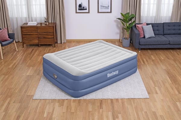 Bestway 67614 / 23 luftmadrass Dubbelmadrass Blå, Vit Unisex