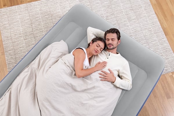 Bestway 67614 / 23 luftmadrass Dubbelmadrass Blå, Vit Unisex