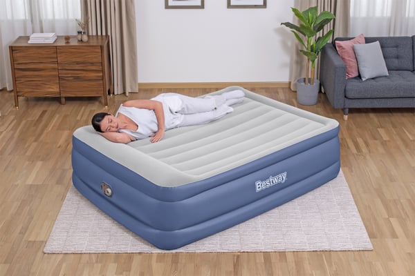 Bestway 67614 / 23 luftmadrass Dubbelmadrass Blå, Vit Unisex