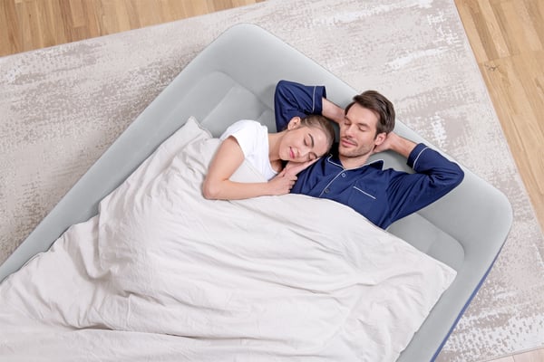 Bestway 67630 / 23 luftmadras Dobbelt madras Blå, Hvid Unisex