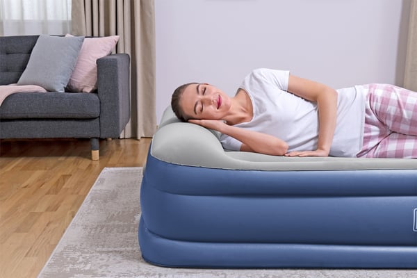 Bestway 67630 / 23 luftmadras Dobbelt madras Blå, Hvid Unisex
