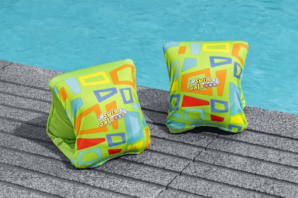 Bestway 32183 / 23 baby svømmeflyder Stof Forskellige farver Svømmearmbånd