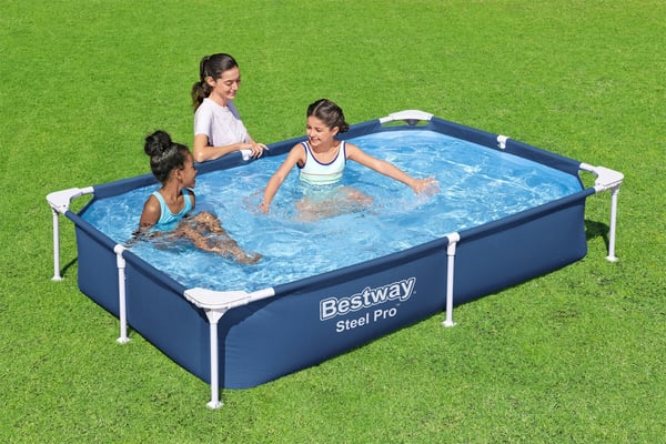 Bestway Steel Pro 56401 / 23 swimmingpool til over jorden Indrammet pool Rektangulær 1200 L Blå