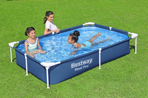 Bestway Steel Pro 56401 / 23 swimmingpool til over jorden Indrammet pool Rektangulær 1200 L Blå