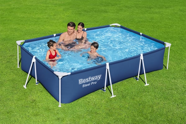 Bestway Steel Pro 56404 / 23 swimmingpool til over jorden Indrammet pool Rektangulær 3300 L Blå