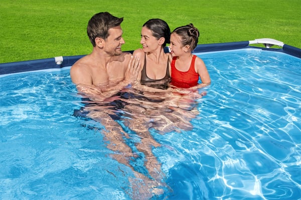 Bestway Steel Pro 56404 / 23 swimmingpool til over jorden Indrammet pool Rektangulær 3300 L Blå