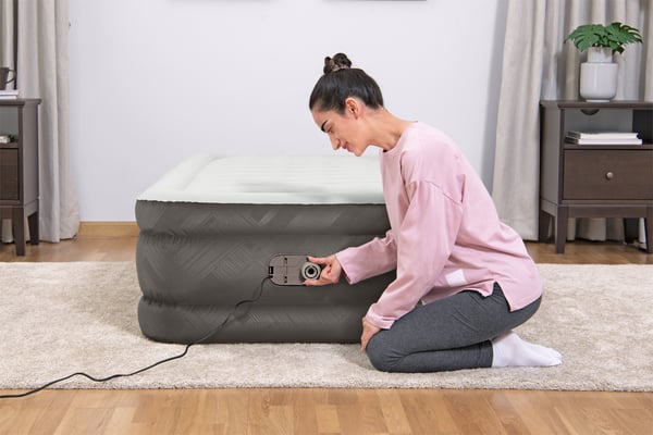 Bestway 69048 / 23 luftmadras Enkelmadras Grå, Hvid Unisex