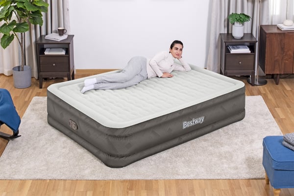 Bestway 69050 / 23 luftmadrass Dubbelmadrass Grå, Vit Unisex